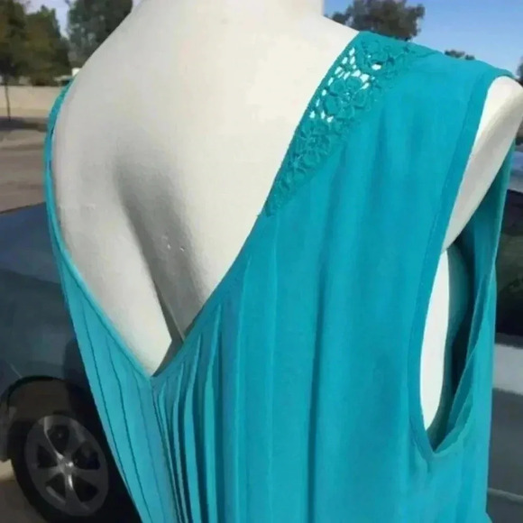 Jessica Simpson Turquoise Dress Size 12 - Picture 2 of 6